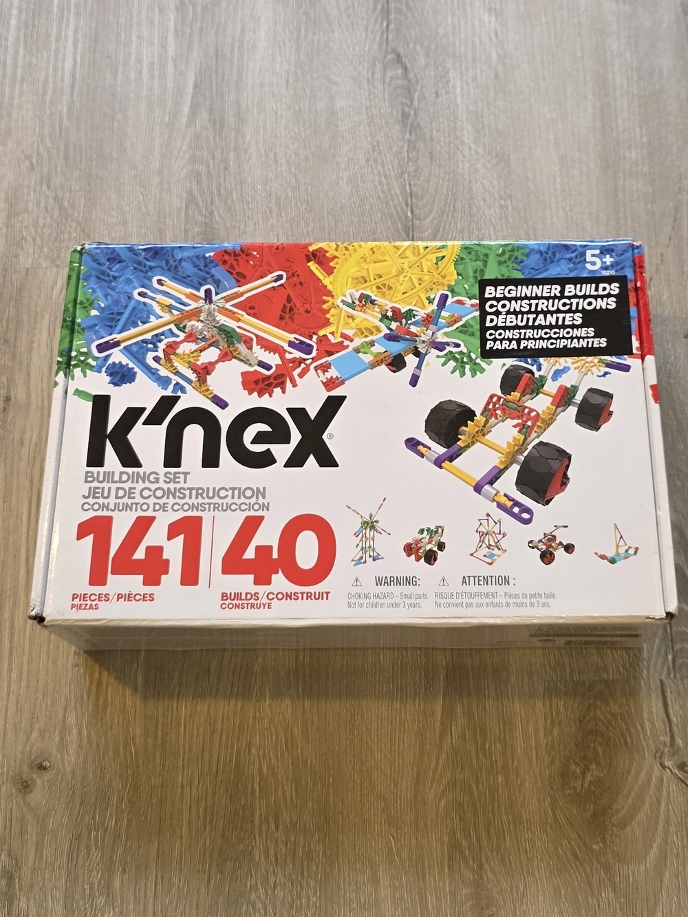 New Unopened KNEX 141pc  Model Building Set, Educational Toy 40 different Builds